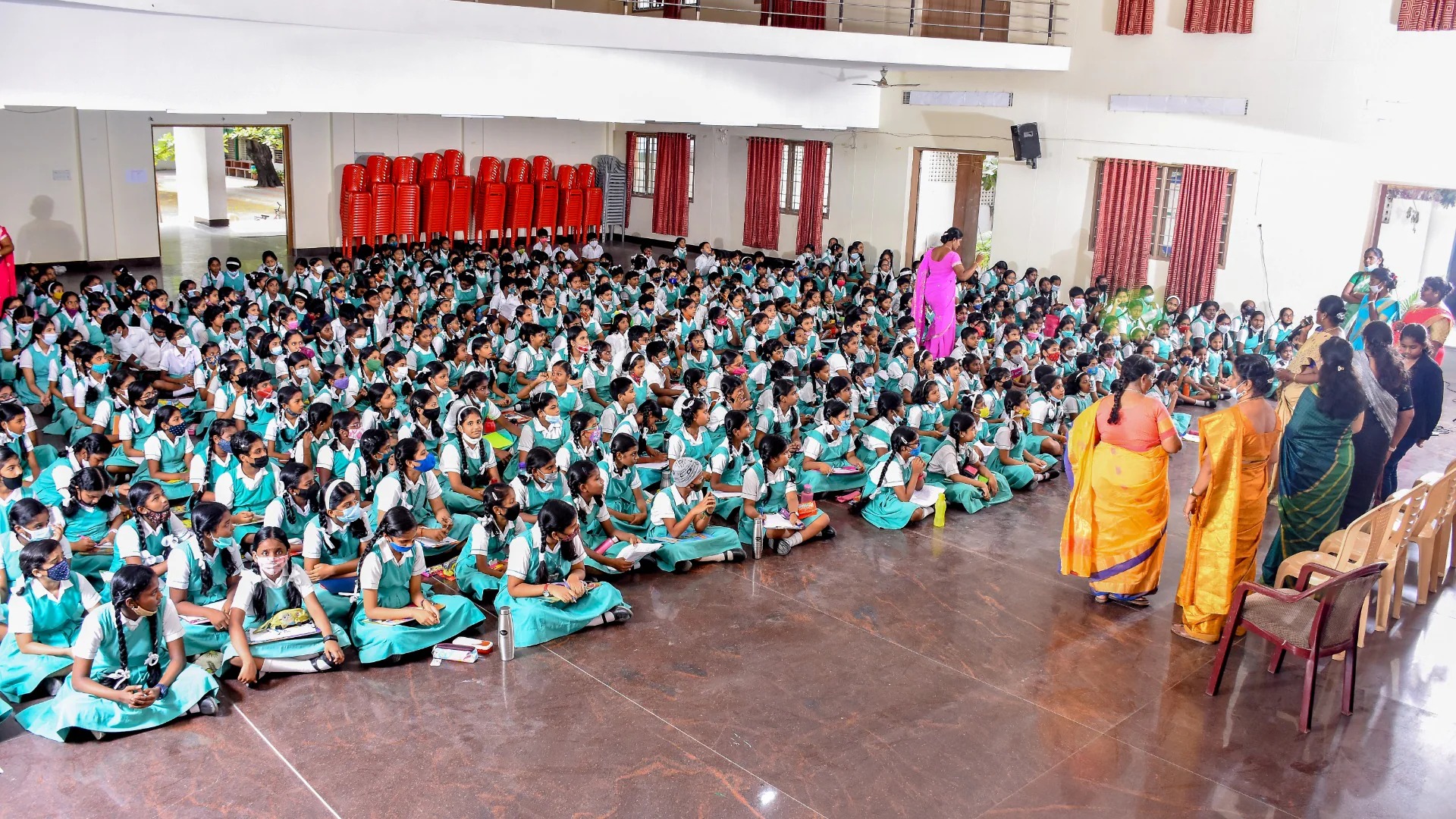 Children learning at Swapna Mastermind Academy